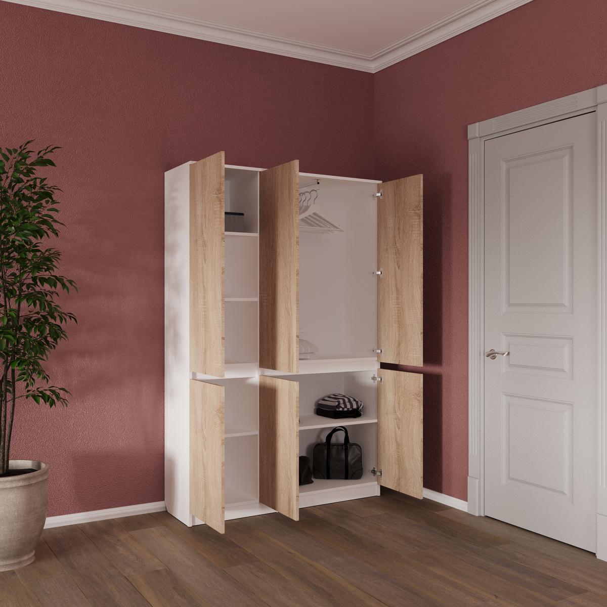 Шкаф Смузи Мікс Меблі 1860х1200х380 мм Сонома - фото 2 Шкаф Смузи Мікс Меблі 1860х1200х380 мм Сонома - фото 2