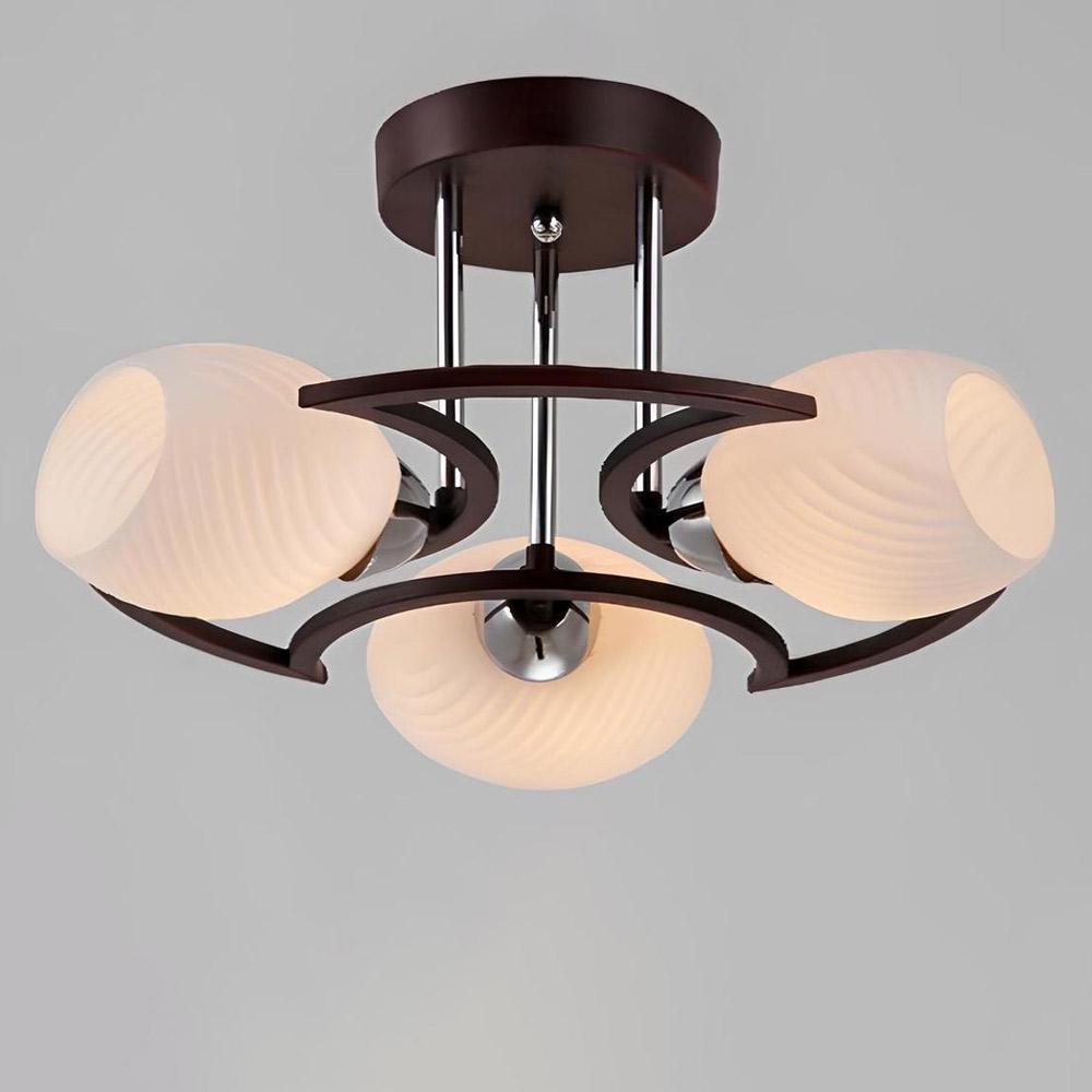 Люстра потолочная Light House SRS-19225/3 Кофейный/Хром/Белый
