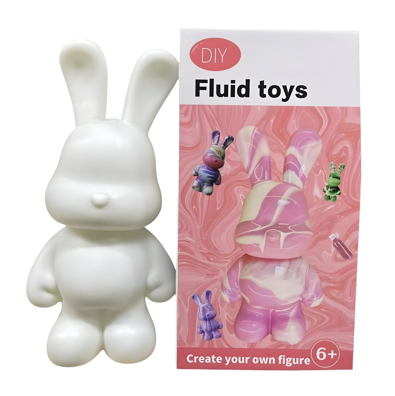 Набор для творчества Флюидный кролик с красками 33 см (24-603)