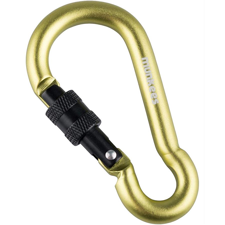 Карабин Munkees Pear with Screw Lock 8x80 мм Green (3249) - фото 1