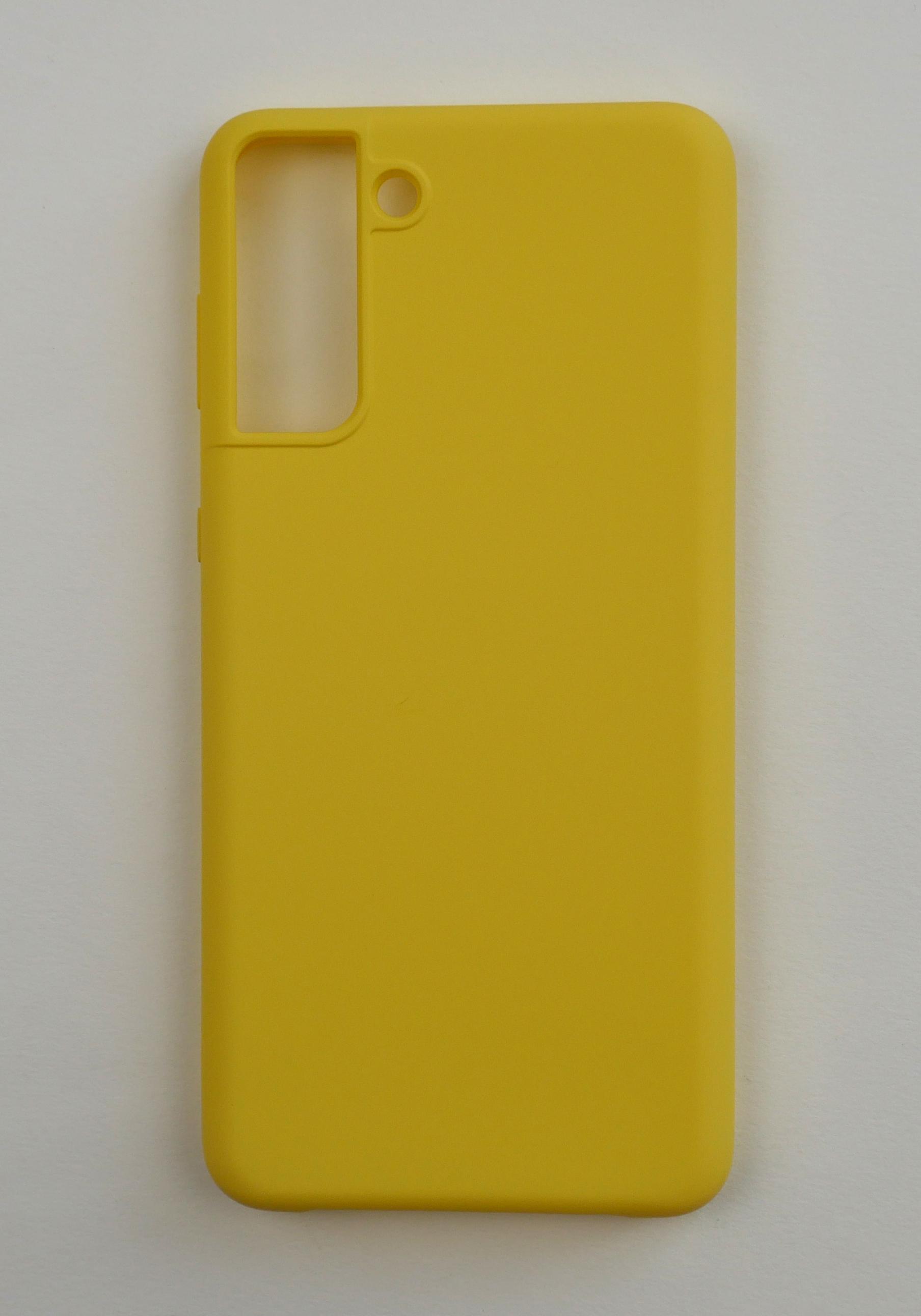 Чехол Jelly Silicone Case Samsung S21 Plus Yellow (4)