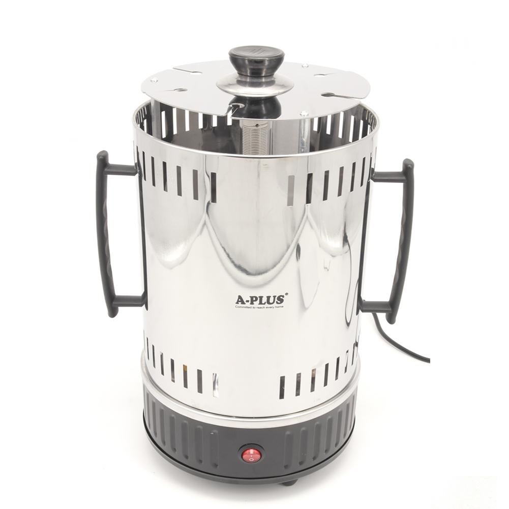 Електрошашличниця A-Plus BBQ на 6 шампурів 1000 Вт Black (1595)