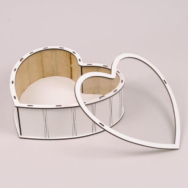 Коробка подарочная Flora Сердце с прозрачной крышкой Белый (33289) - фото 2 Коробка подарочная Flora Сердце с прозрачной крышкой Белый (33289) - фото 2