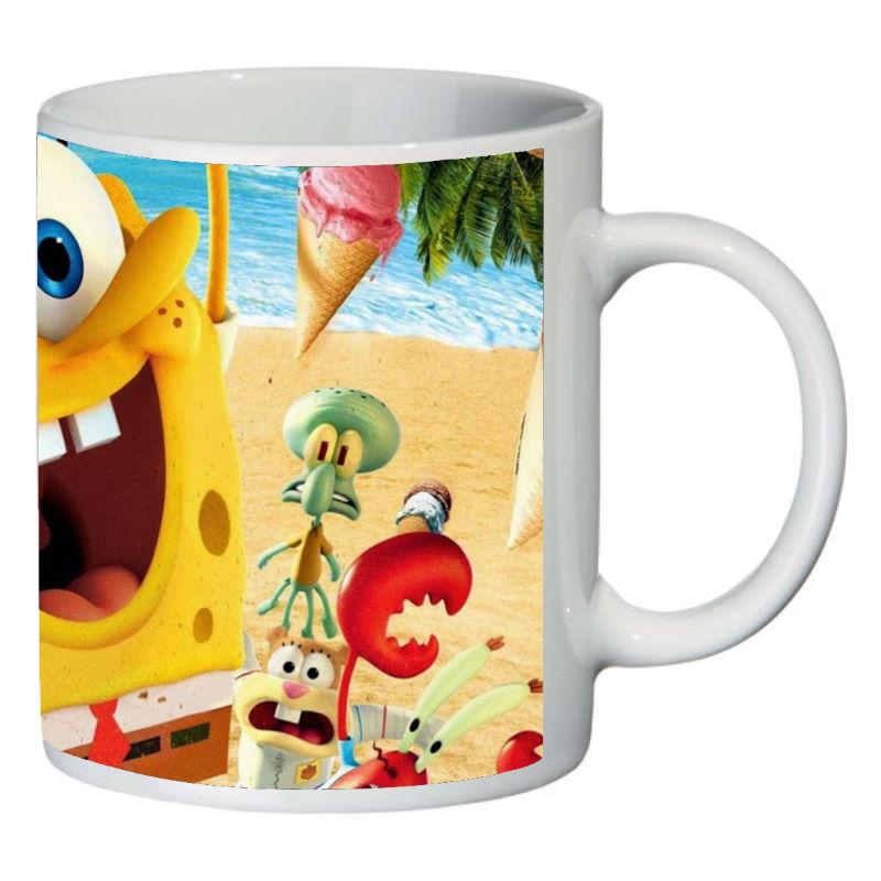 Кружка с принтом SuperCup Губка Боб квадратные штаны (SC-SB-0010)