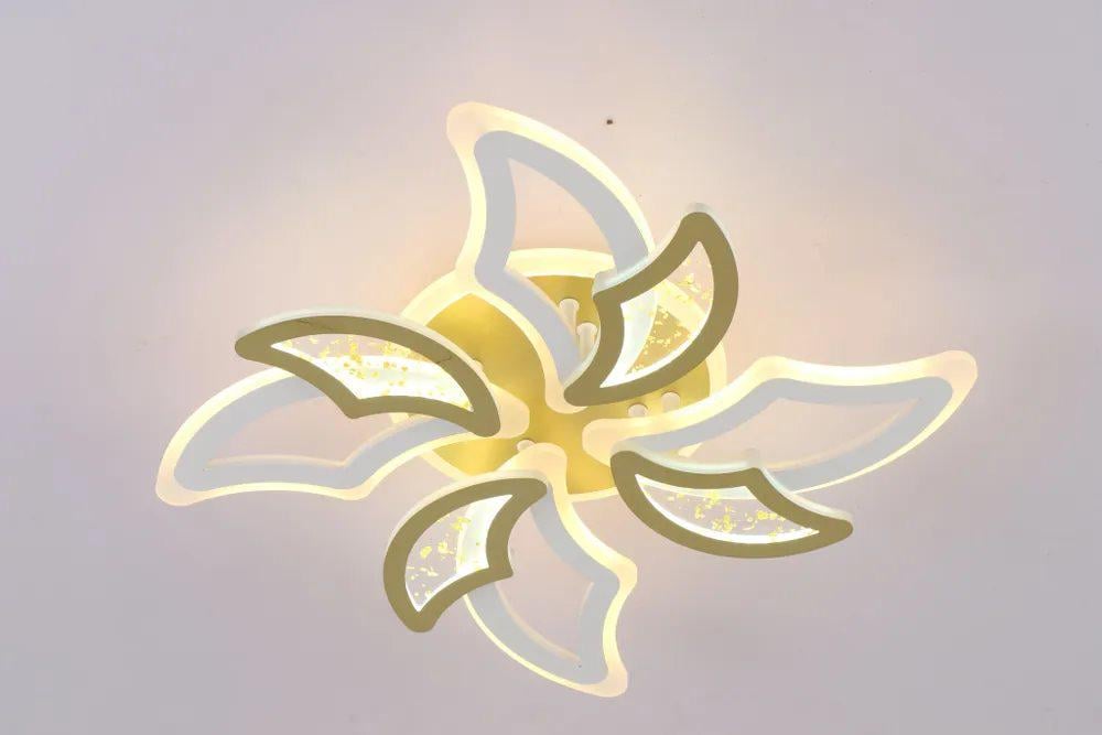 Люстра светодиодная с пультом Valeso V K29128-3+3+1 White/Gold (000036421) - фото 15