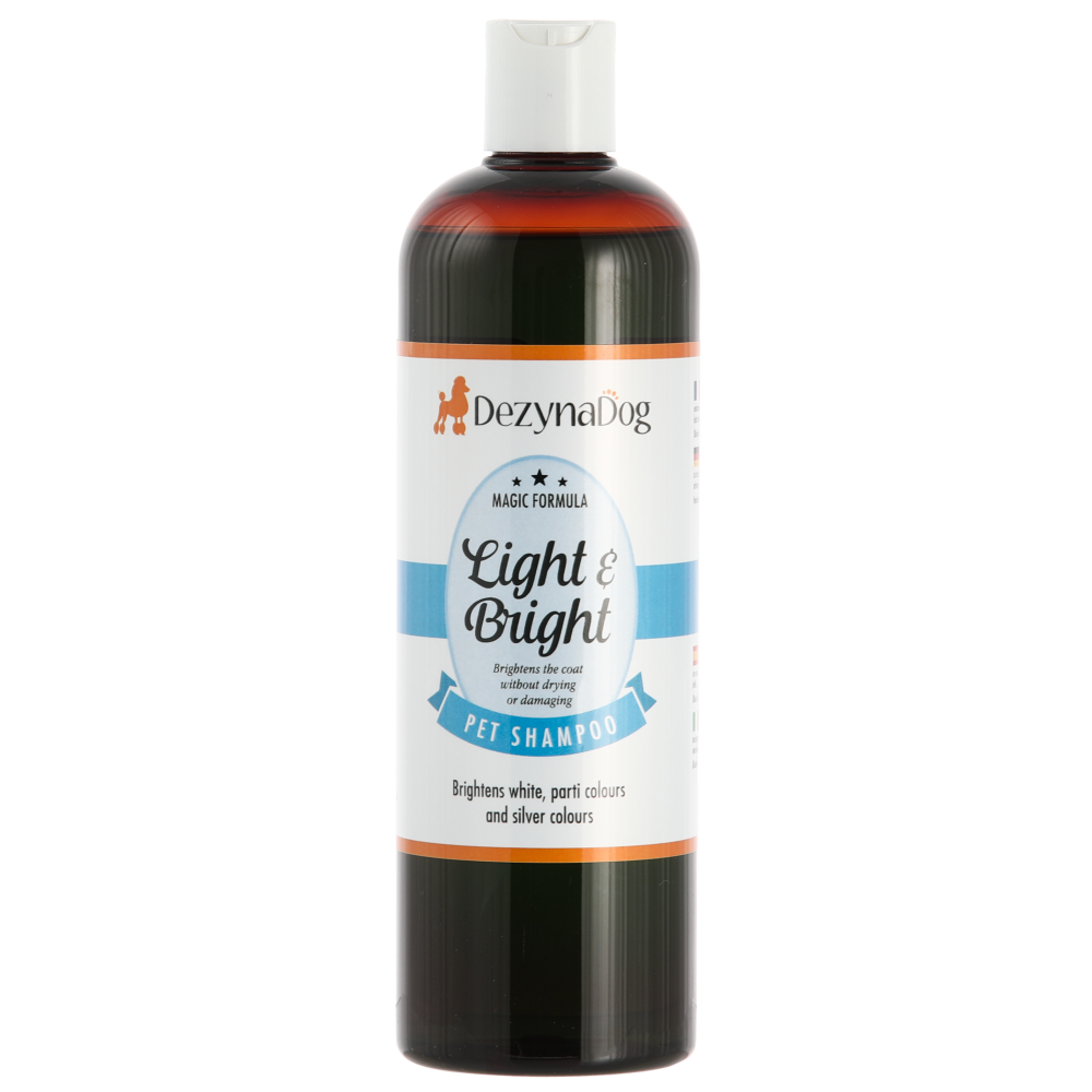 Шампунь Dezynadog Light Bright White Coat Colour Enchance для белого и светлых украшений шерсти собак 500 мл (2523612098)