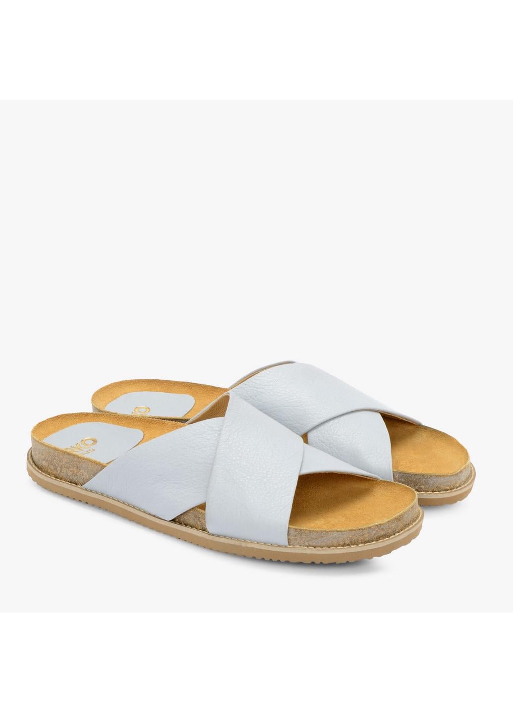 Шлепанцы женские кожаные RYLKO крестиком р. 36 Светло-голубой (1WFB0_Q_ _4RE) Шлепанцы женские кожаные RYLKO крестиком р. 36 Светло-голубой (1WFB0_Q_ _4RE)