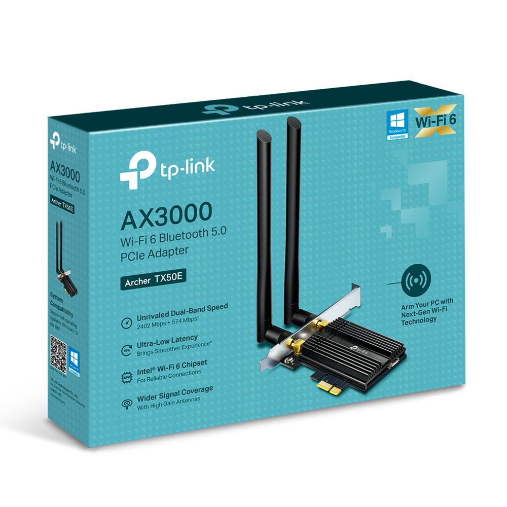 Адаптер сетевой TP-Link Archer TX50E PCI Express 2402 Мбит/с внешний Черный (566540) - фото 2