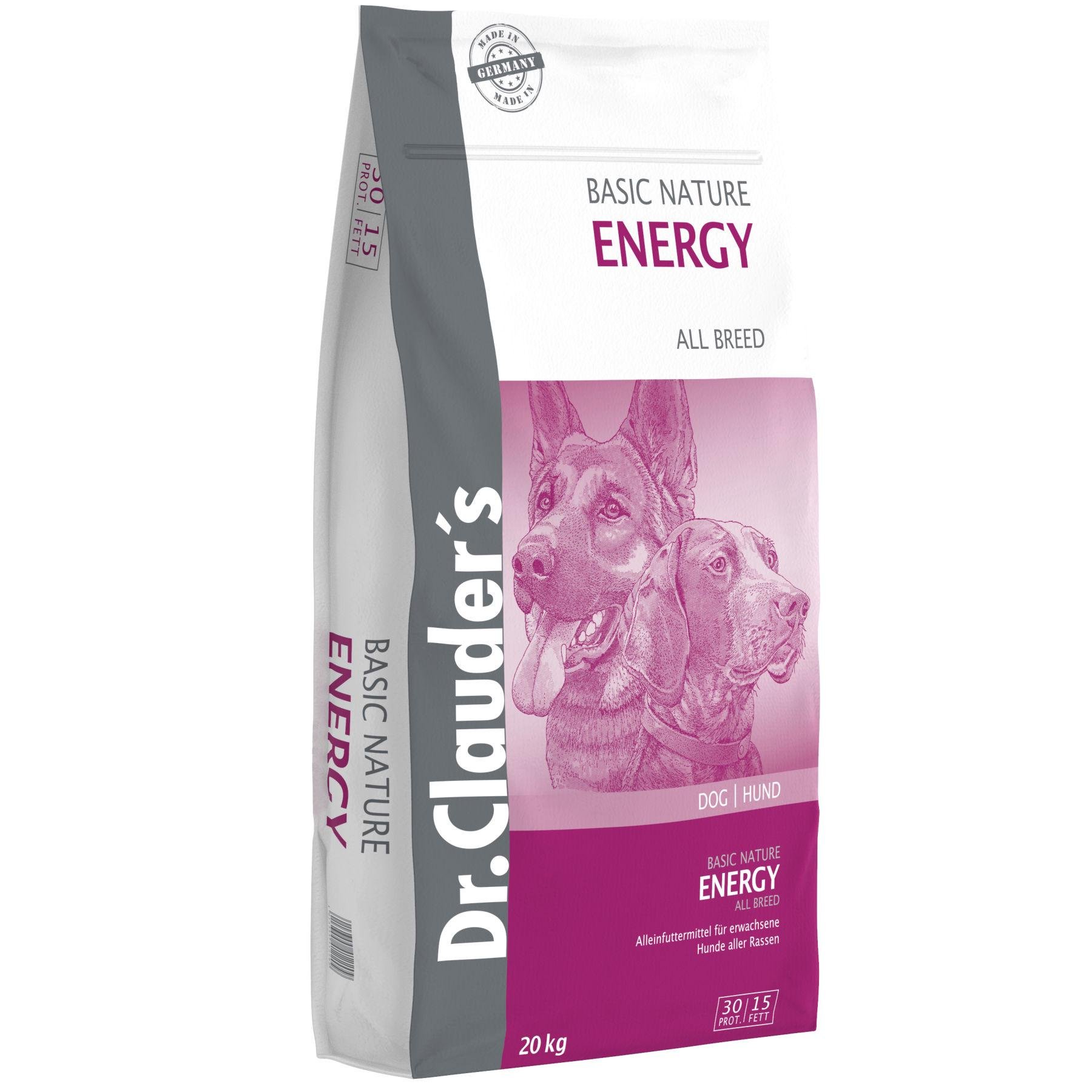 Корм сухой для собак Dr.Clauder's Basic Nature Energy 20 кг (12665003)