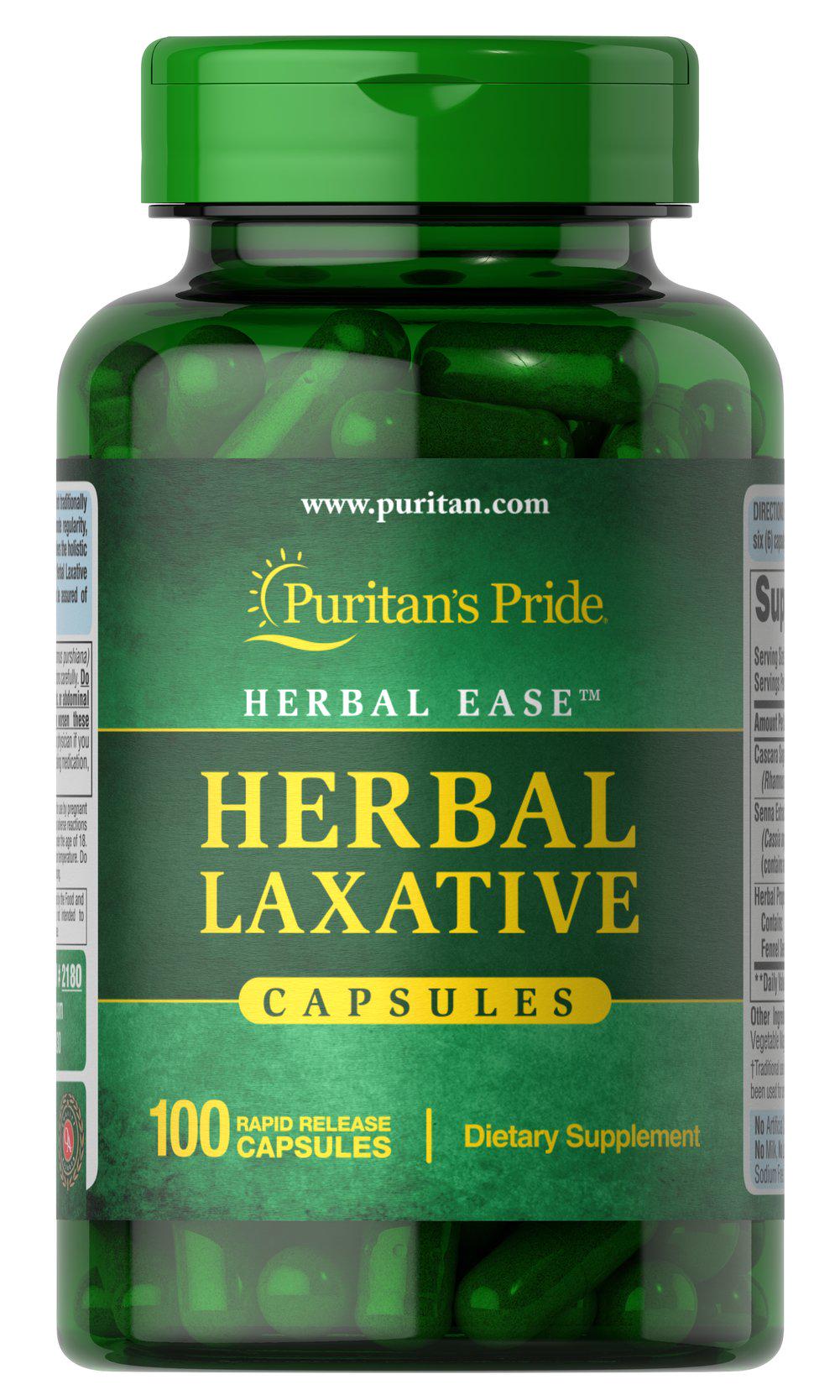 Очистка кишечника Puritan's Pride Herbal Laxative 100 Caps