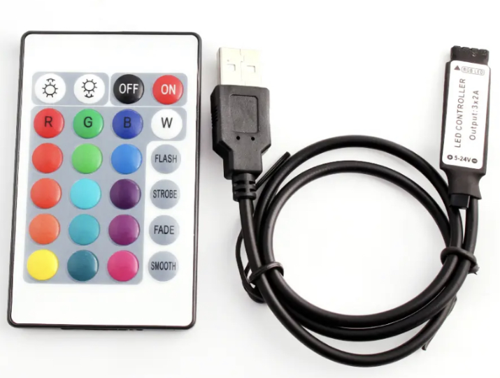 Контроллер 5V с USB-разъемом для RGB ленты 5V (10460647)