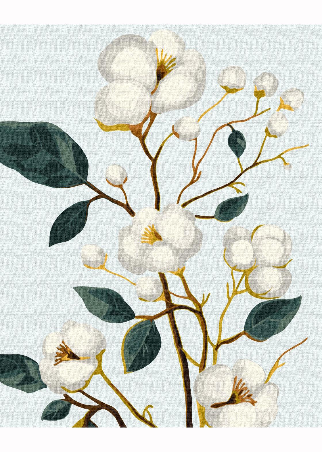 Картина по номерам Идейка Изысканный хлопок с красками металлик 40х50 (KHO5682)