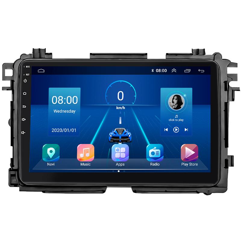 Автомагнитола штатная Lesko Top для Honda HR-V II рестайлинг 2018- г. 4G/Wi-Fi/GPS 2/32 GB 9" (12007-66987)