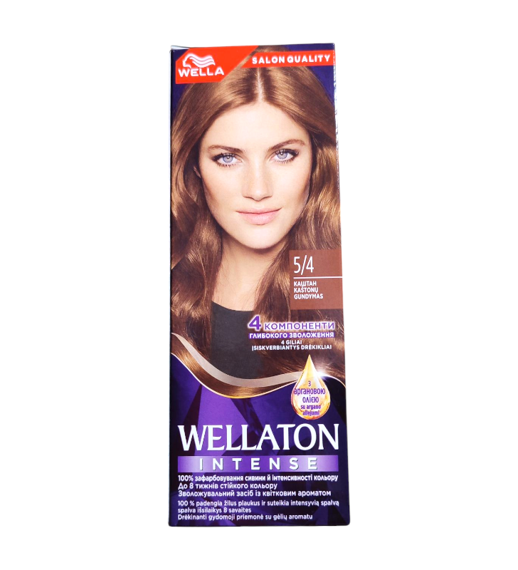 Крем-краска для волос Wellaton Intense 5/4 Каштан 110 мл