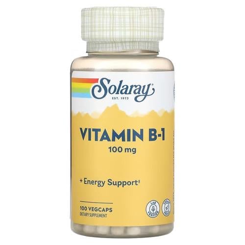 Тиамин Solaray Vitamin B-1 100 мг 100 veg capsules (SOR-04325) Тиамин Solaray Vitamin B-1 100 мг 100 veg capsules (SOR-04325)