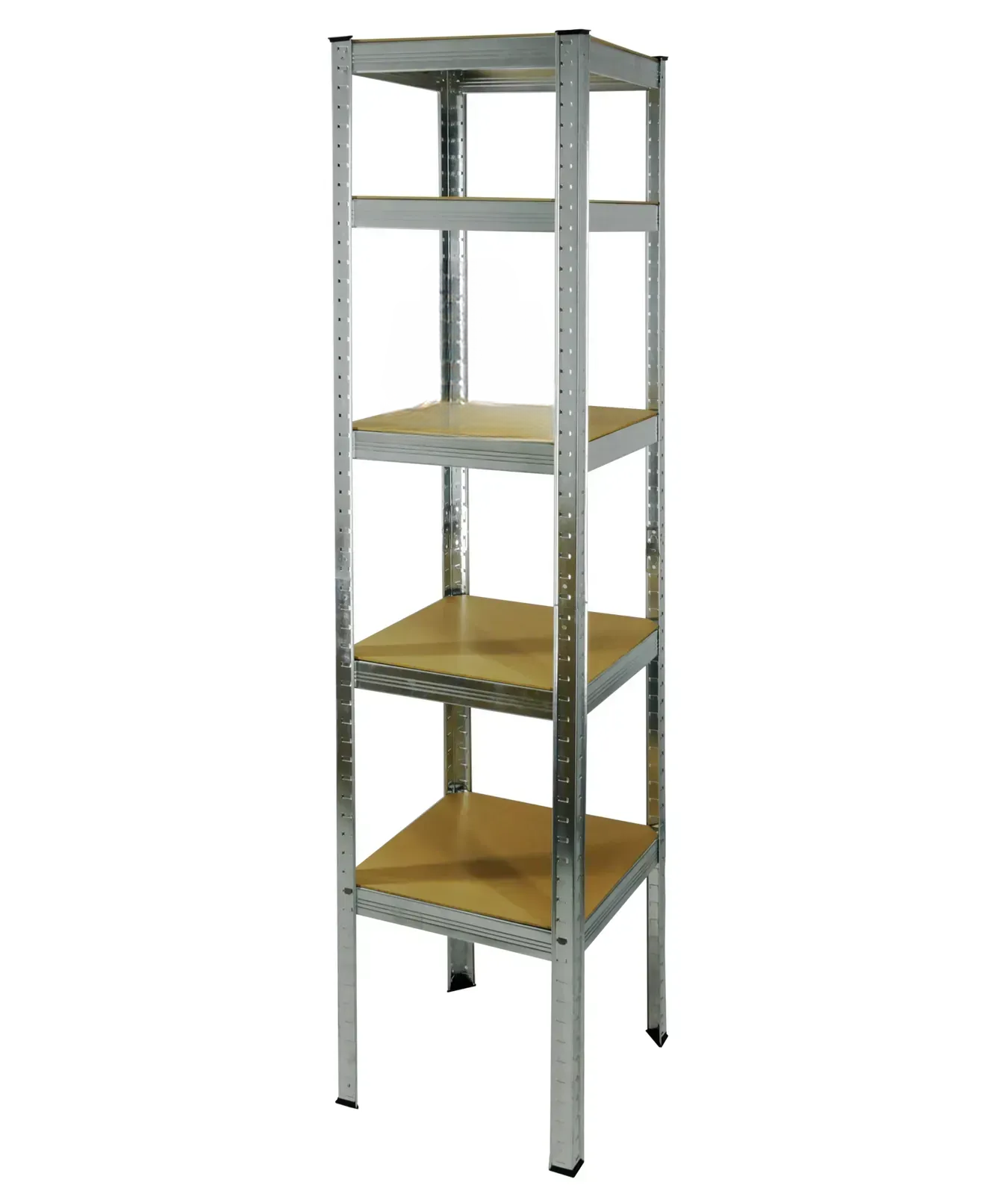 Стелаж металевий Garden Line 180х40х40 см 175кг/полиця 5 полиць МДФ Сірий (PМGWI94121)