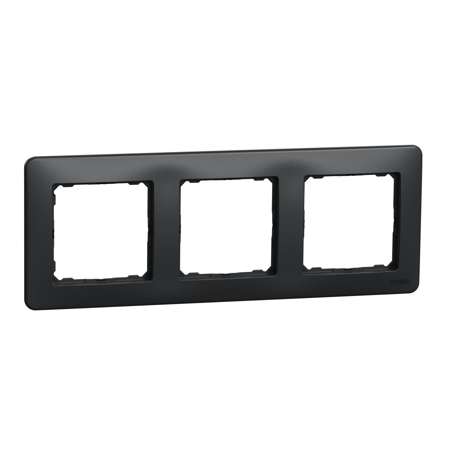 Рамка трехместная Schneider Electric Sedna Design Черный (SDD314803)