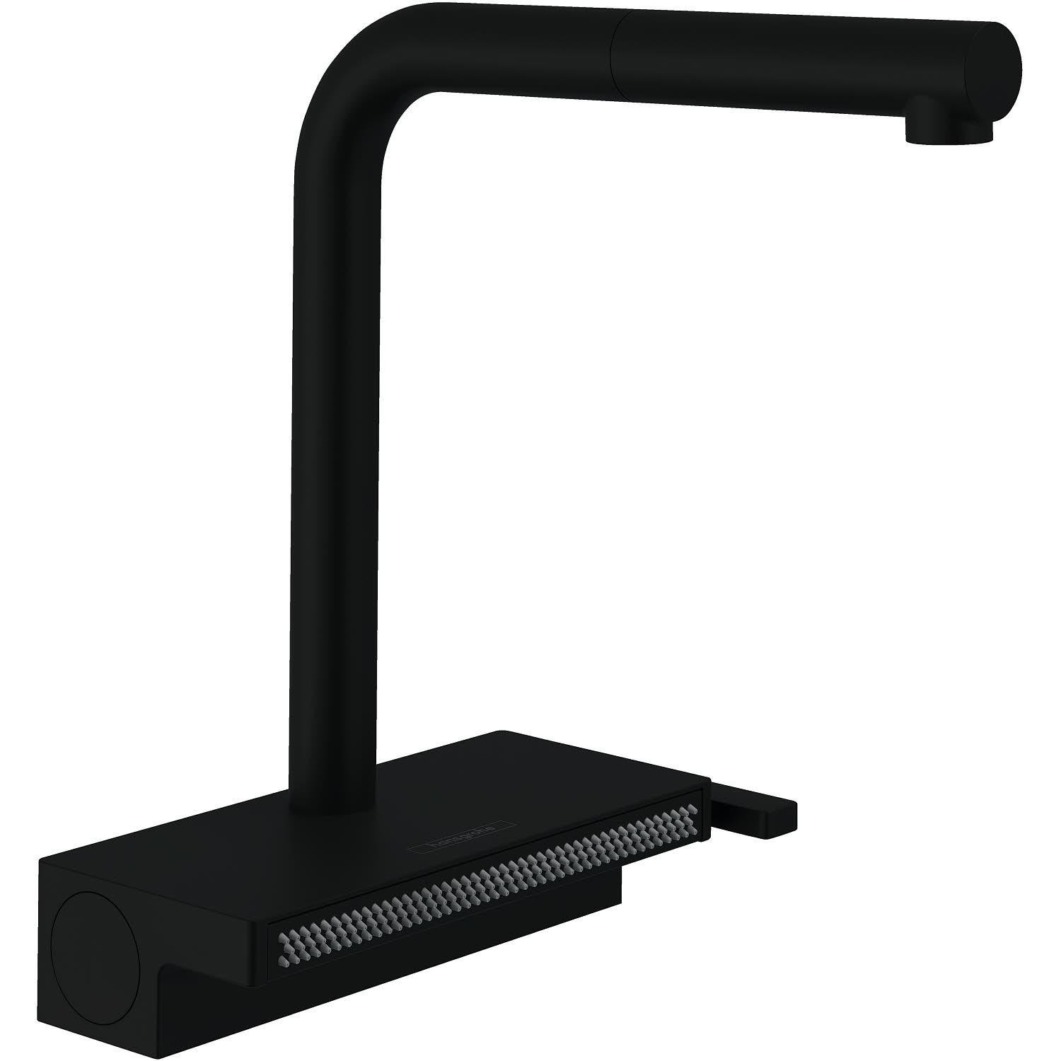 Смеситель для кухни Hansgrohe Aquno Select M81 73836670 с видвижной лейкой Черный (177462)