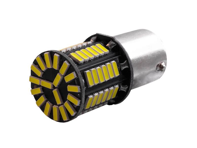 Автолампа светодиодная T25 P21W 1156 12 В SMD4014-66led Белый (2711)