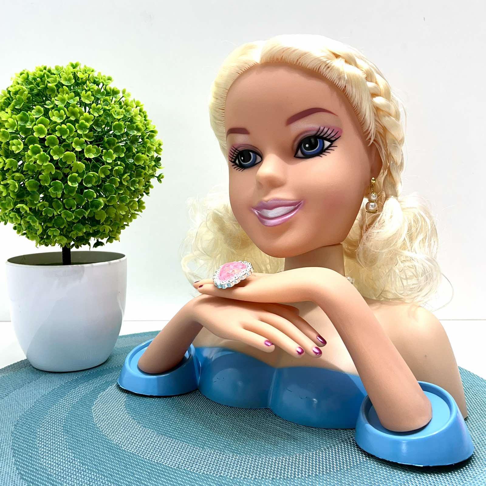 Кукла-манекен Голова для причесок и маникюра с аксессуарами (3397)