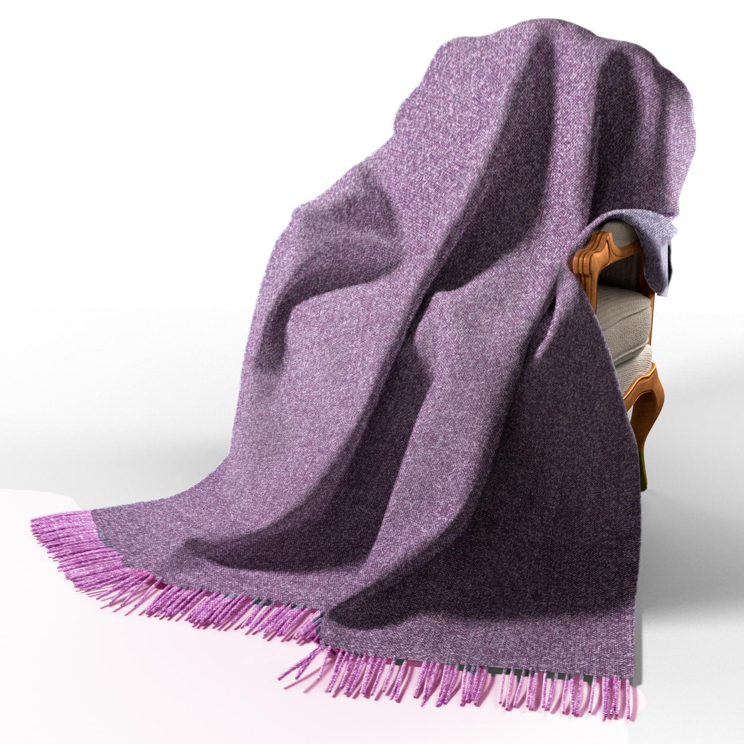 Плед шерстяной Love You Палермо 140x200 см Лилово-сливовый (4521)