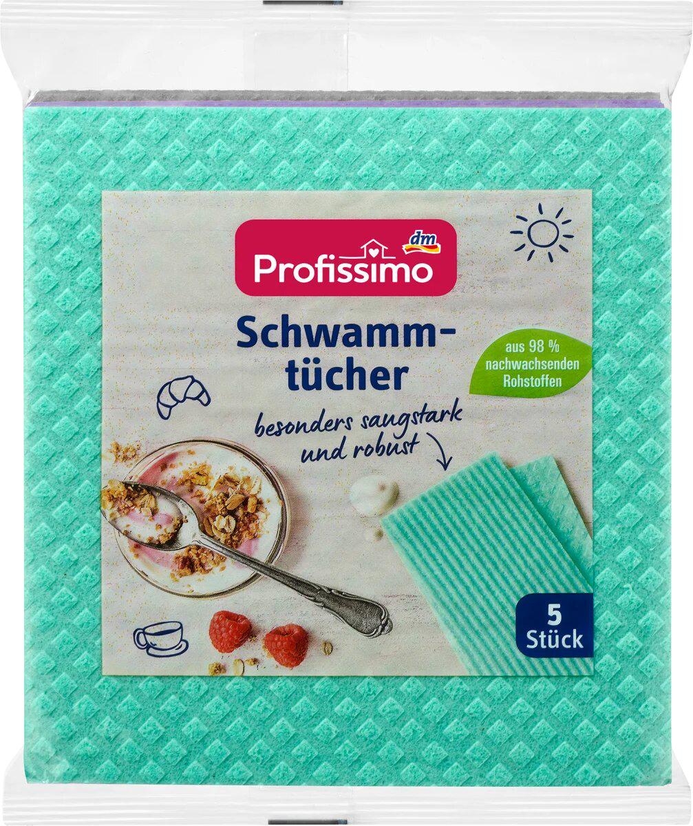Губки кухонні прорезинені Schwammtücher Profissimo 5 шт. (27344830)