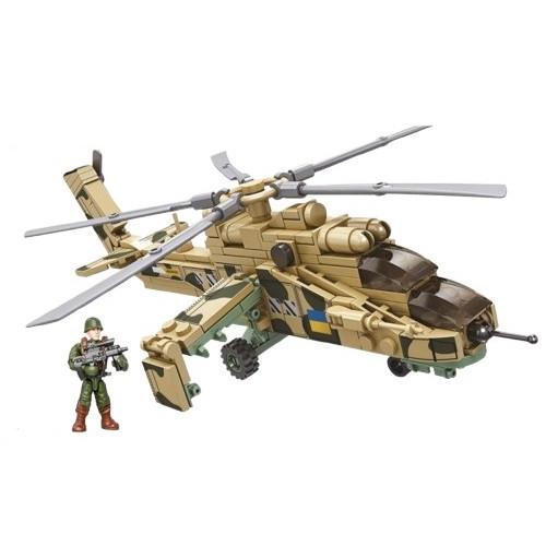 Конструктор LimoToy Военный вертолет (KB 1156)