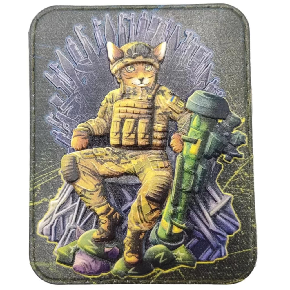 Патч объемный 3D Кот на Железном Троне Игра Престолов ПВХ (07130555)