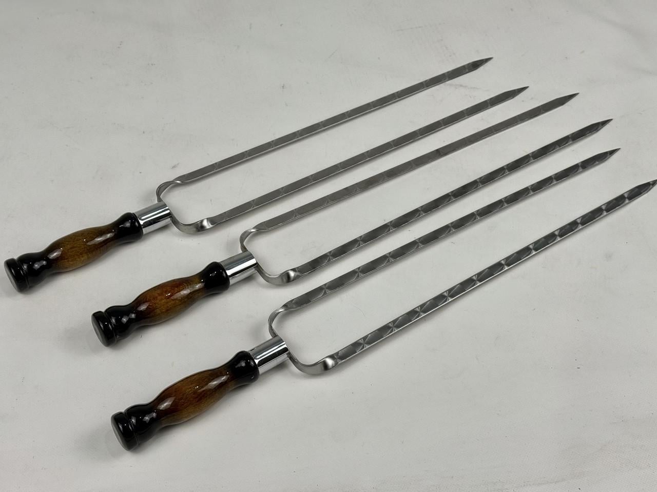 Набор двойных шампуров GrillMaster Премиум 3 шт. из нержавеющей стали 3 мм (10-164-SH-3110)