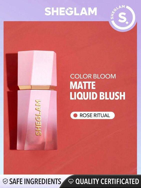 Румяна Sheglam Color Bloom Liquid Blush Matte Finish Rose Ritual 5,2 мл (77754632951) - фото 3