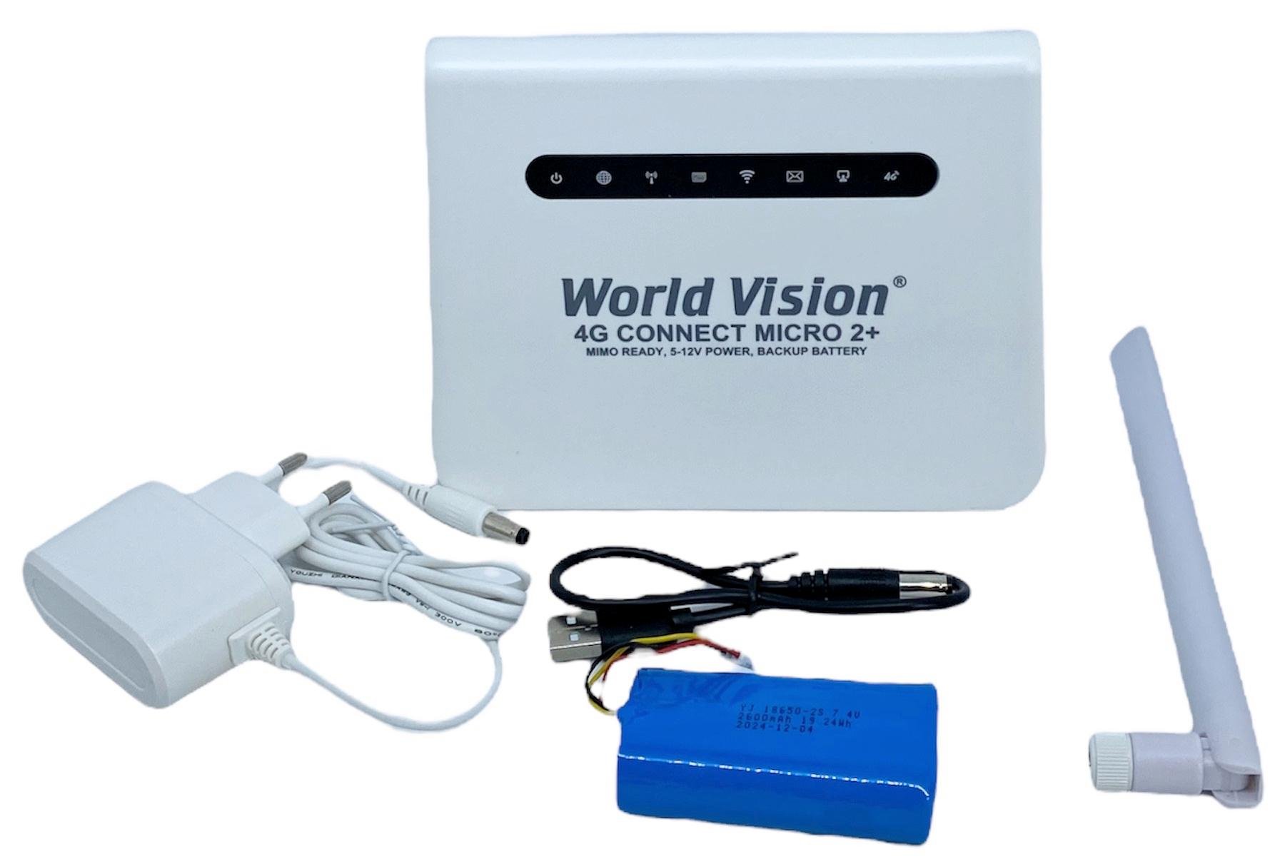 Роутер під сім карту World Vision Connect micro 2/акумулятор 4G 150 Мбіт/з модемом два антенних виходи - фото 3 Роутер під сім карту World Vision Connect micro 2/акумулятор 4G 150 Мбіт/з модемом два антенних виходи - фото 3