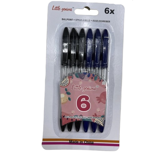 Ручки шариковые Stenson WW00139 2 цвета 6 шт. (592737)