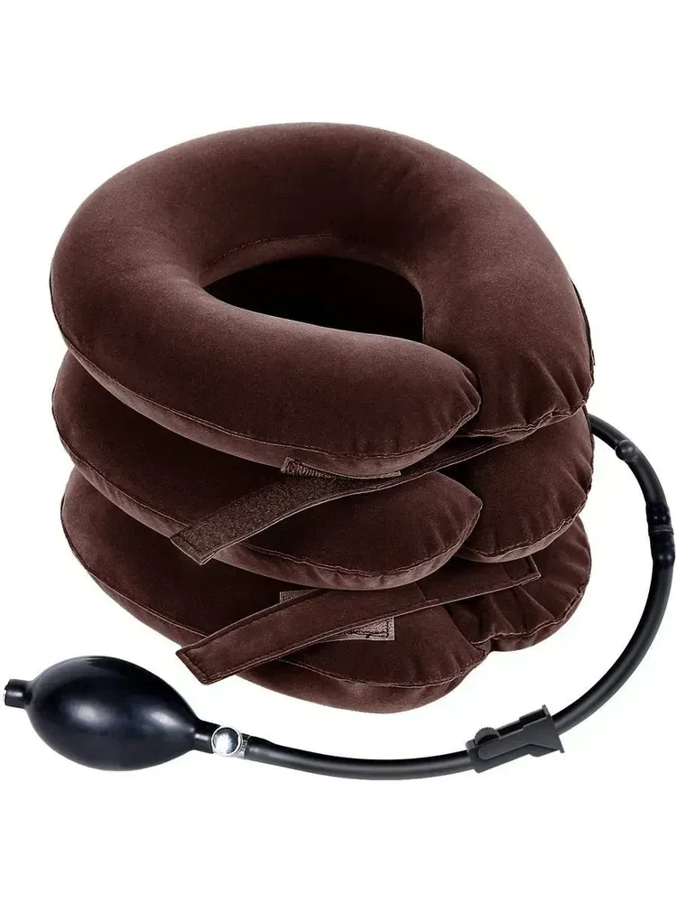 Подушка надувна Tractors forcervical для шиї з повітряною помпою (5006)