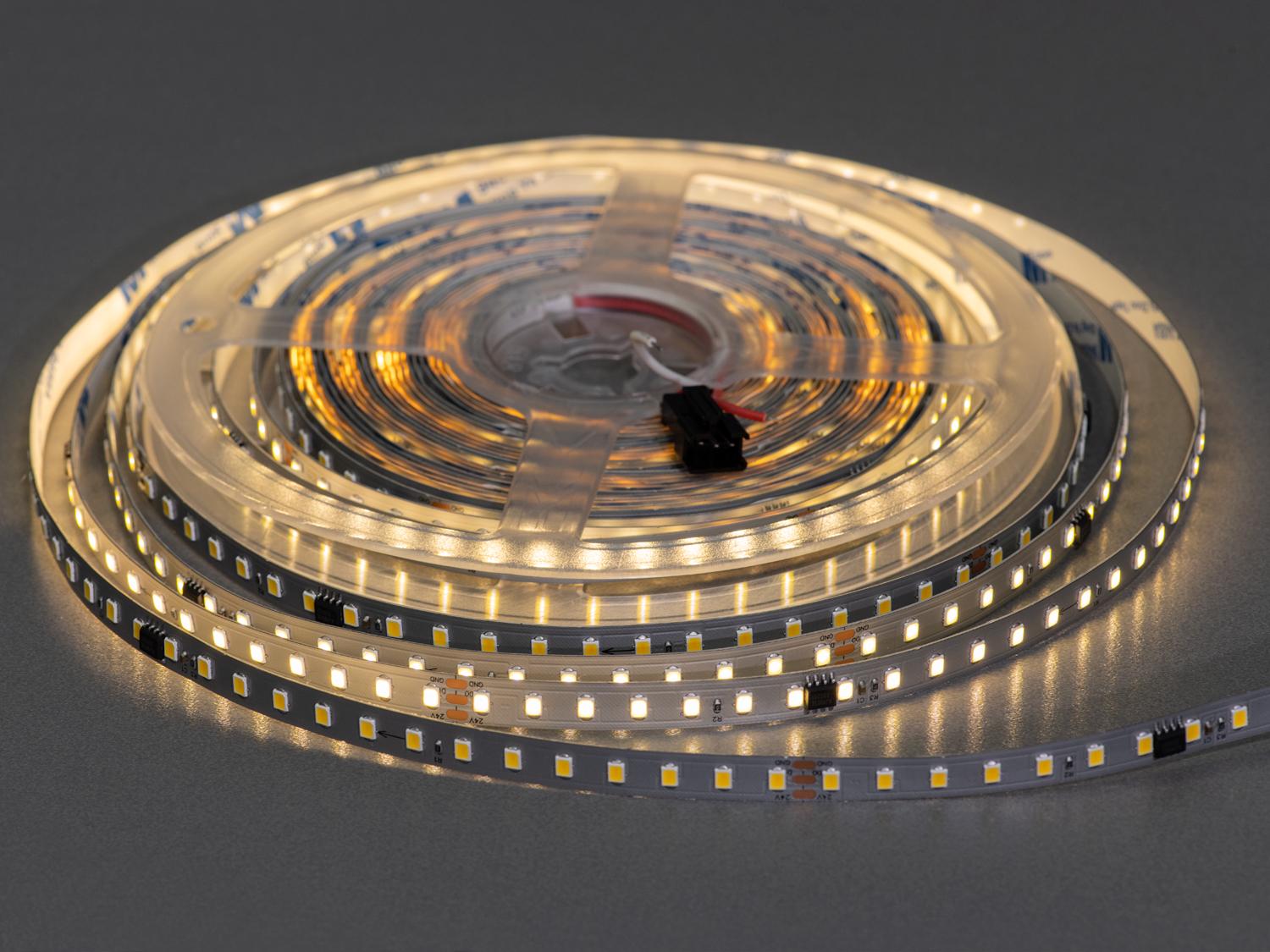 Світлодіодна стрічка адресна 24 В 126 діодів на метр 8 мм Теплий (PWS24-2835-126-WW-20-8) Світлодіодна стрічка адресна 24 В 126 діодів на метр 8 мм Теплий (PWS24-2835-126-WW-20-8)