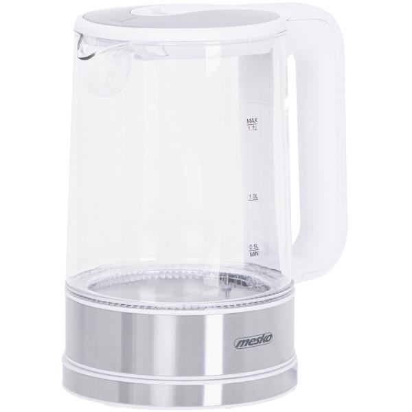 Электрочайник Mesko MS 1301 стеклянный с установкой температуры 2200 Вт 1,7 л White (MS1301W) - фото 5 Электрочайник Mesko MS 1301 стеклянный с установкой температуры 2200 Вт 1,7 л White (MS1301W) - фото 5