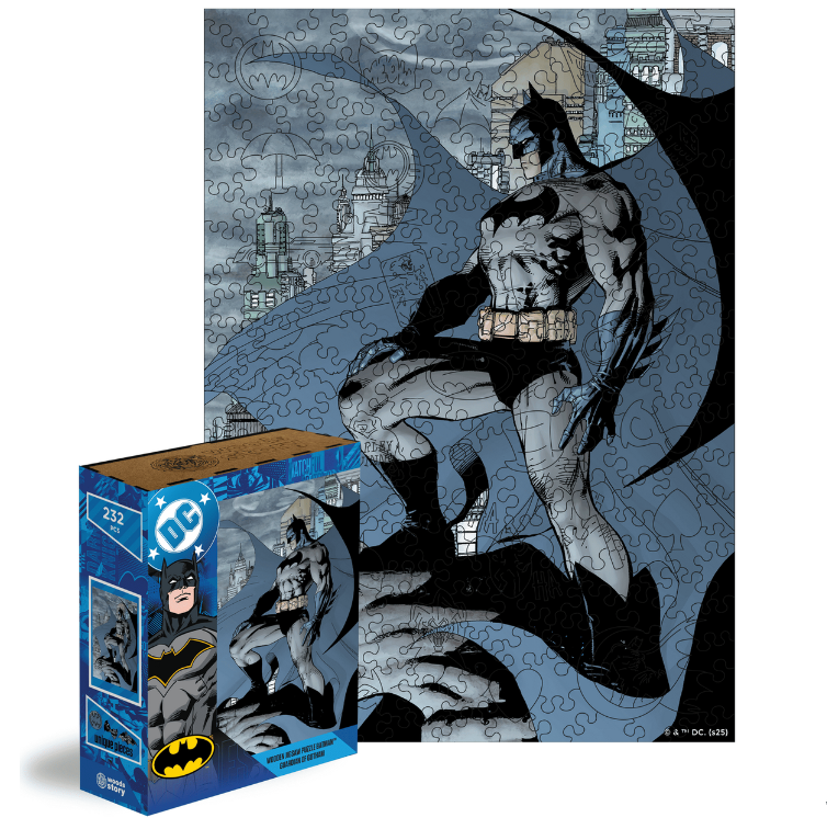 Пазл дерев'яний ліцензійний Woods Story The Batman Охоронець Бетмен Готема 40x29 см