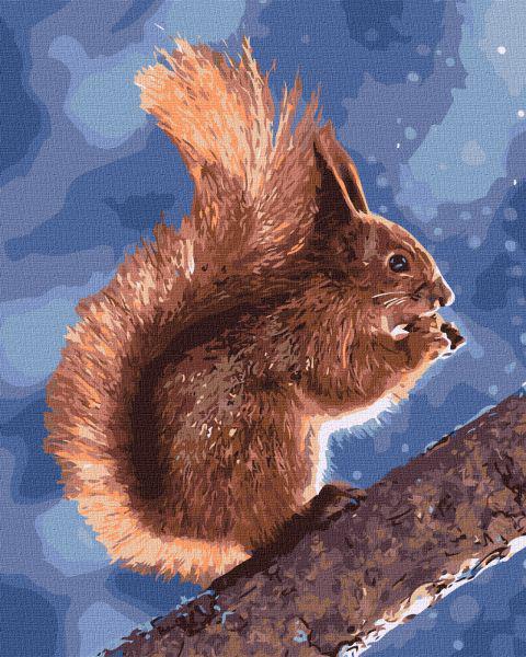 Картина по номерам Идейка Маленькая белочка 40x50 см (KHO4205)