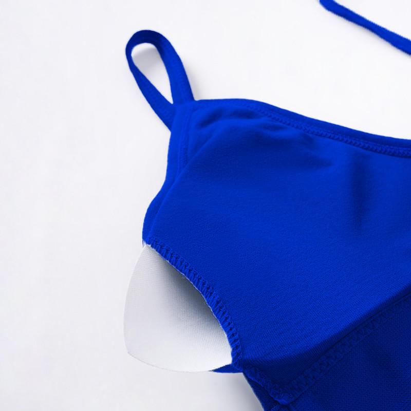 Комплект жіночої білизни в рубчик труси та топ Lesko 1608 M 70/75 ABC Синій безшовний - фото 4 Комплект жіночої білизни в рубчик труси та топ Lesko 1608 M 70/75 ABC Синій безшовний - фото 4