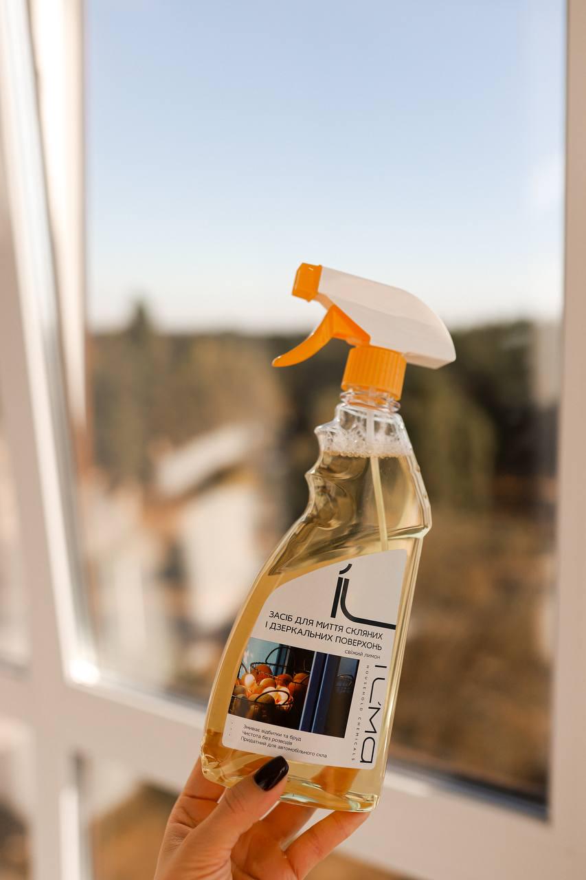 Средство для мытья стеклянных и зеркальных поверхностей IL`MA Свежий лимон 750 мл (010) - фото 2