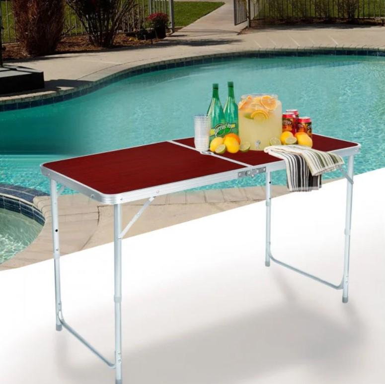 Стол для пикника раскладной Folding Table и 4 стула Зеленый - фото 12