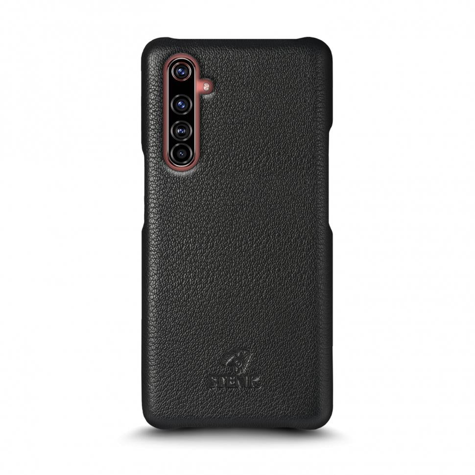Кожаная накладка Stenk Cover для Realme X50 Pro 5G Черный (69403)