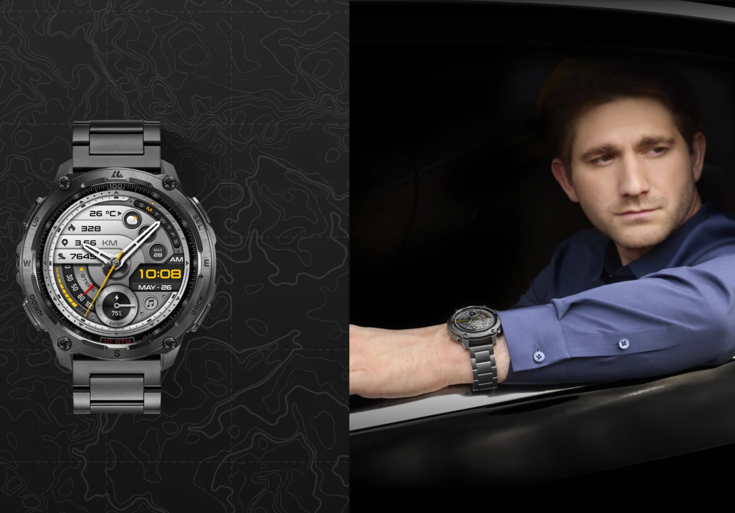 Смарт-годинник Kospet Tank T4 Special Edition Black — фото 11