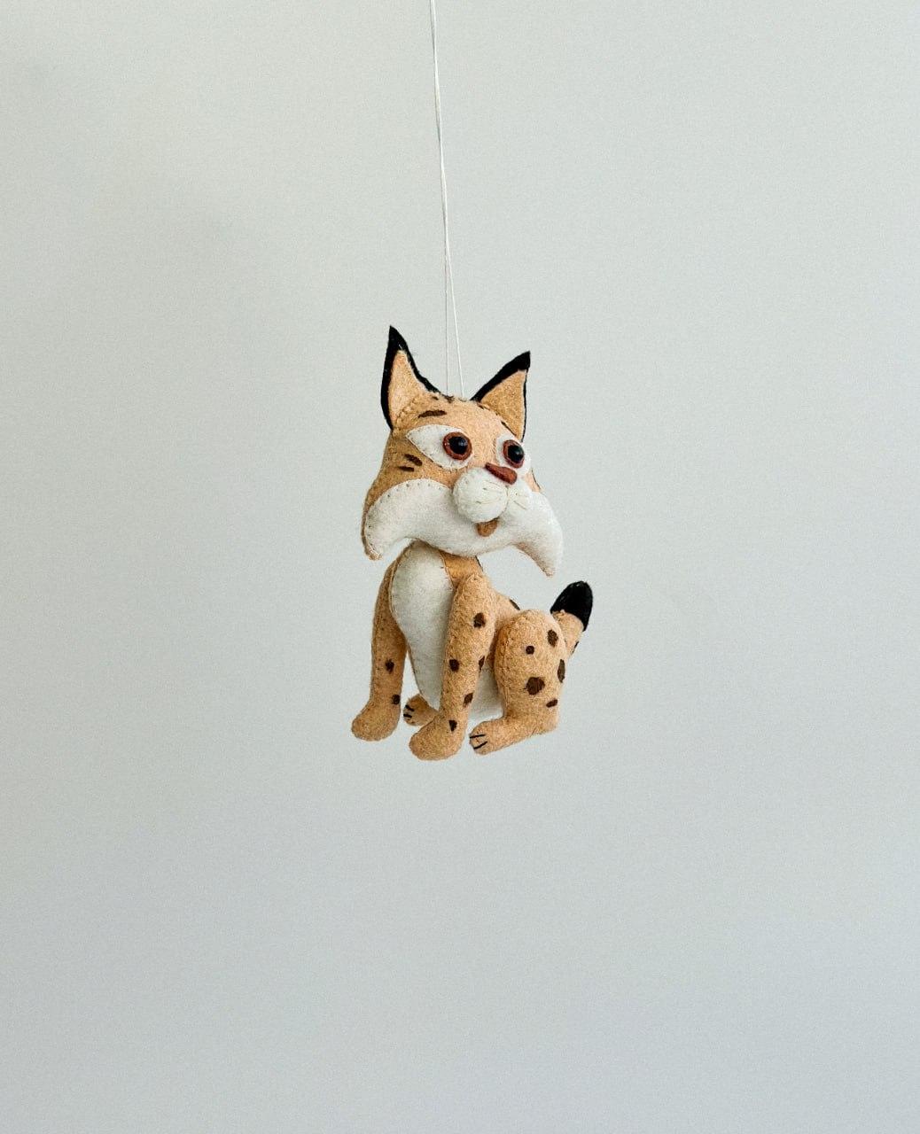 Мягкая игрушка фетровая рысь ручная работа (29472345) - фото 6 Мягкая игрушка фетровая рысь ручная работа (29472345) - фото 6