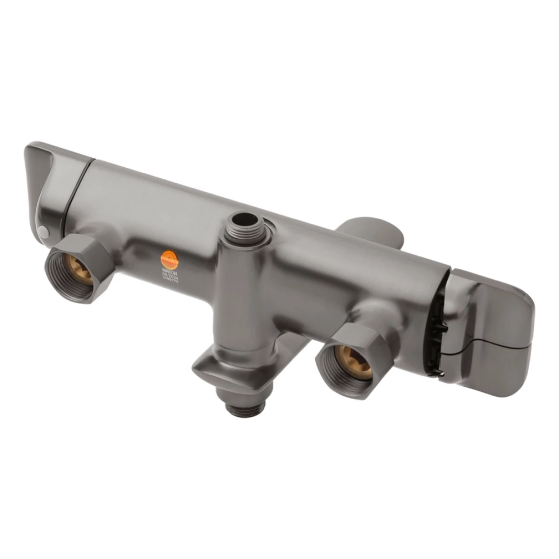 Душевая система пристенная с изливом Kroner KRP Makon GRP063 Графитовый (CV033859) - фото 5 Душевая система пристенная с изливом Kroner KRP Makon GRP063 Графитовый (CV033859) - фото 5