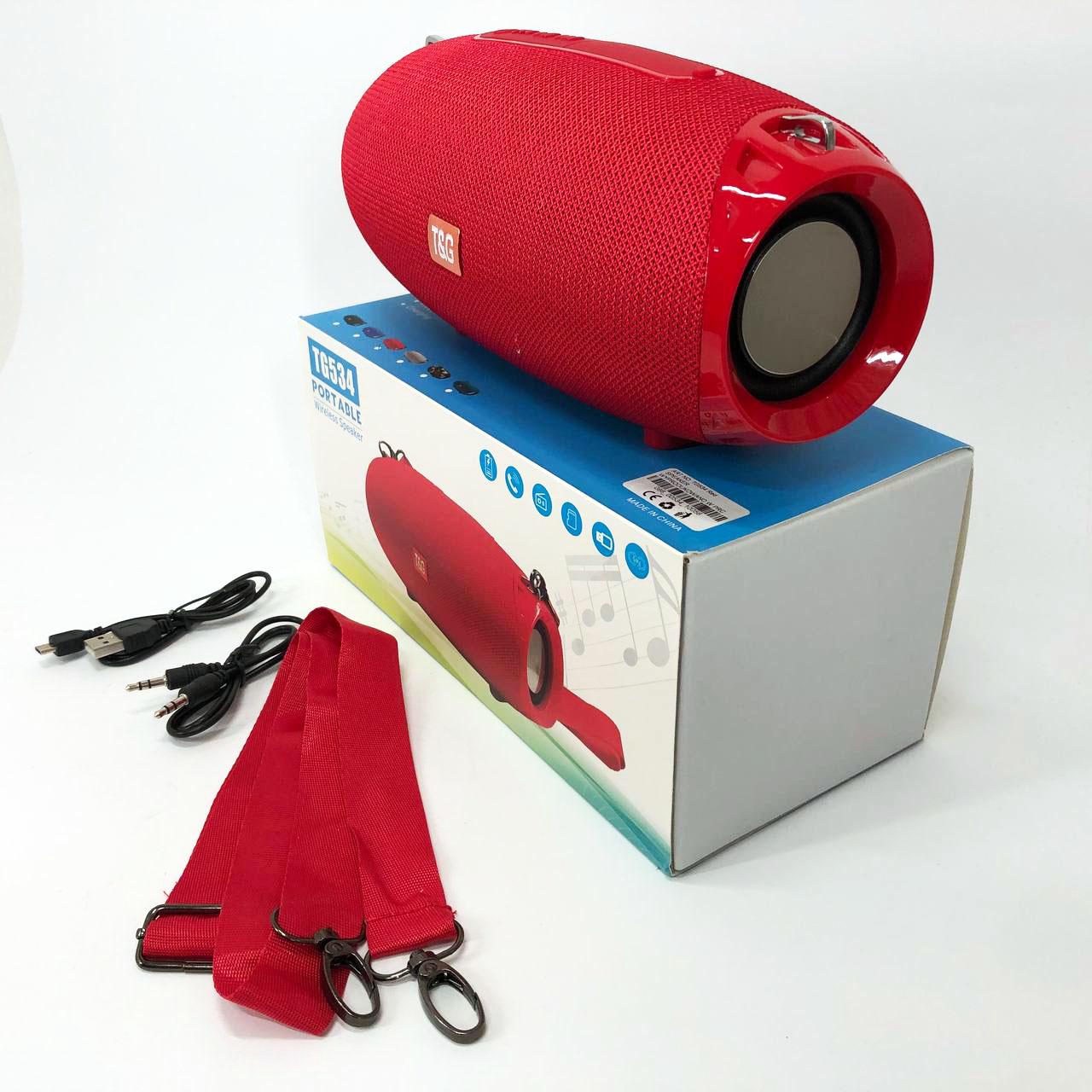 Портативная Bluetooth колонка TG534 SD IPX5 с ремешком Красный - фото 10 Портативная Bluetooth колонка TG534 SD IPX5 с ремешком Красный - фото 10