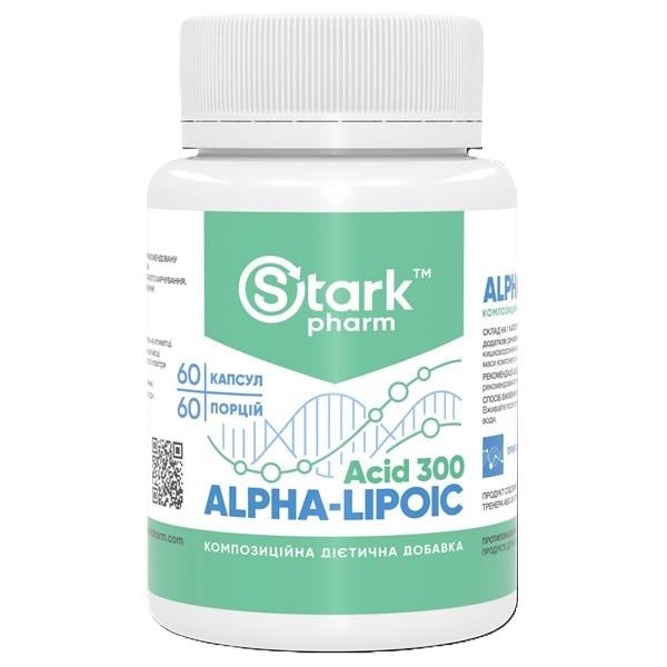 Альфа-липоевая кислота для спорта Stark Pharm Stark Alpha Lipoid Acid 300 mg 60 Caps Альфа-липоевая кислота для спорта Stark Pharm Stark Alpha Lipoid Acid 300 mg 60 Caps
