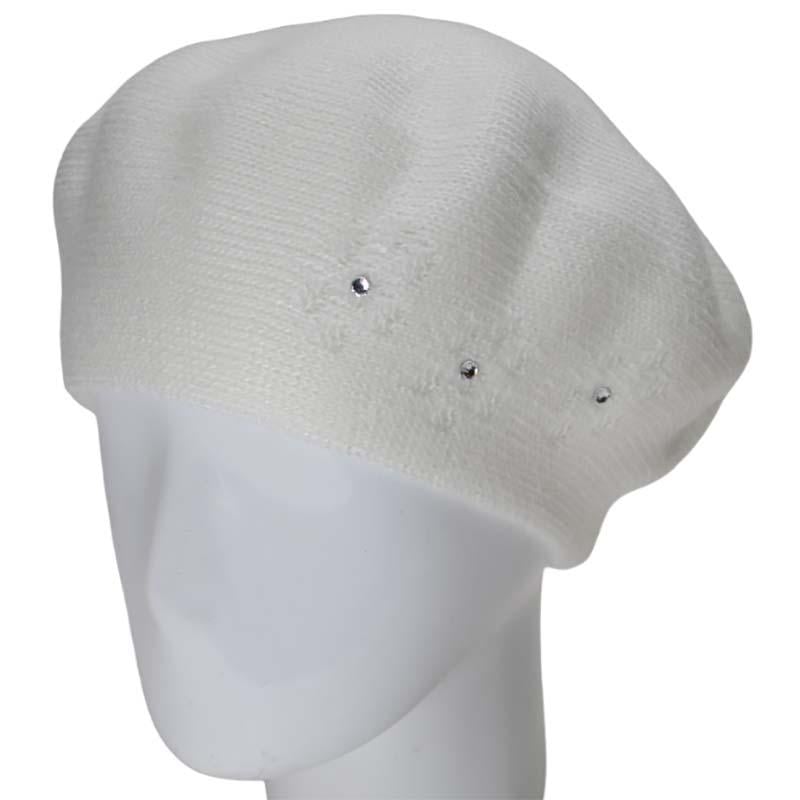 Берет жіночий Lirus Магна подвійний напіввовняний Білий (119056)