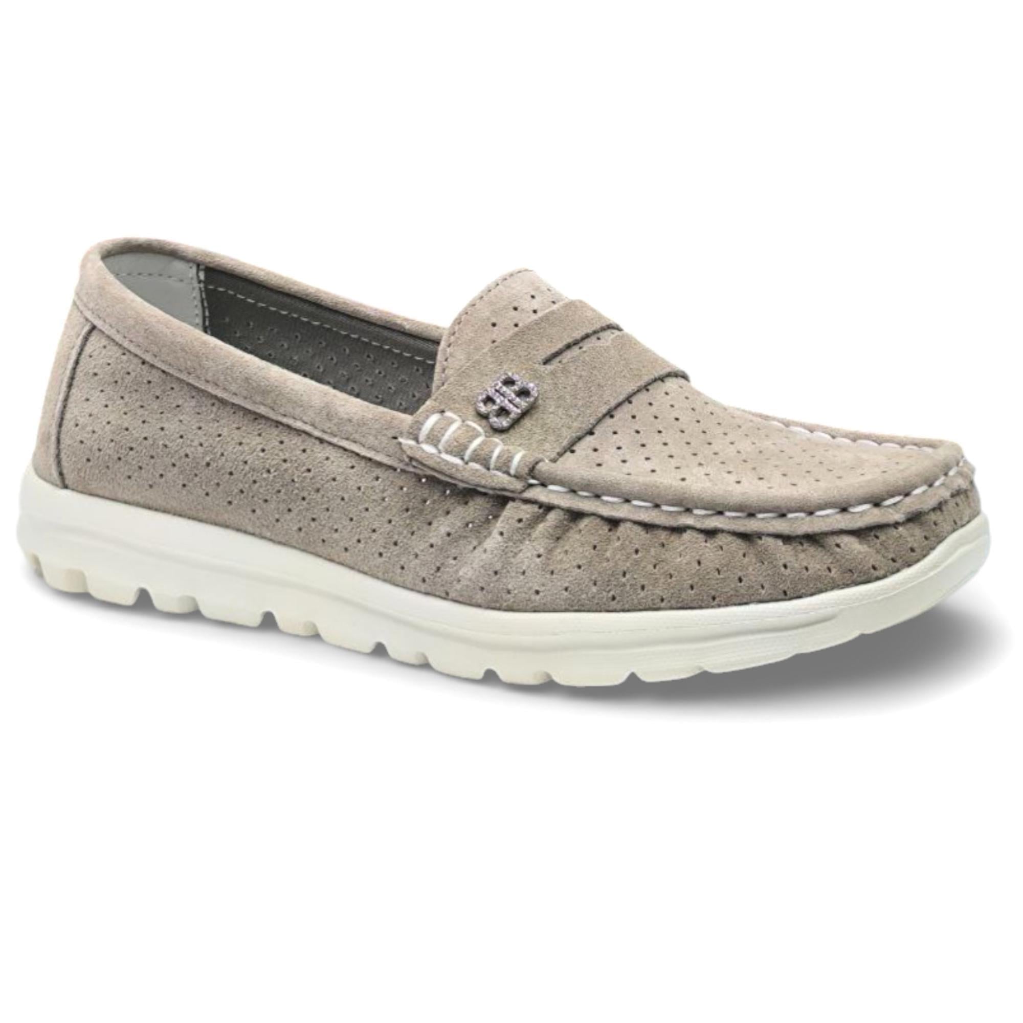 Слипоны женские весенние Wollen р. 38 Бежевый (089442-38)