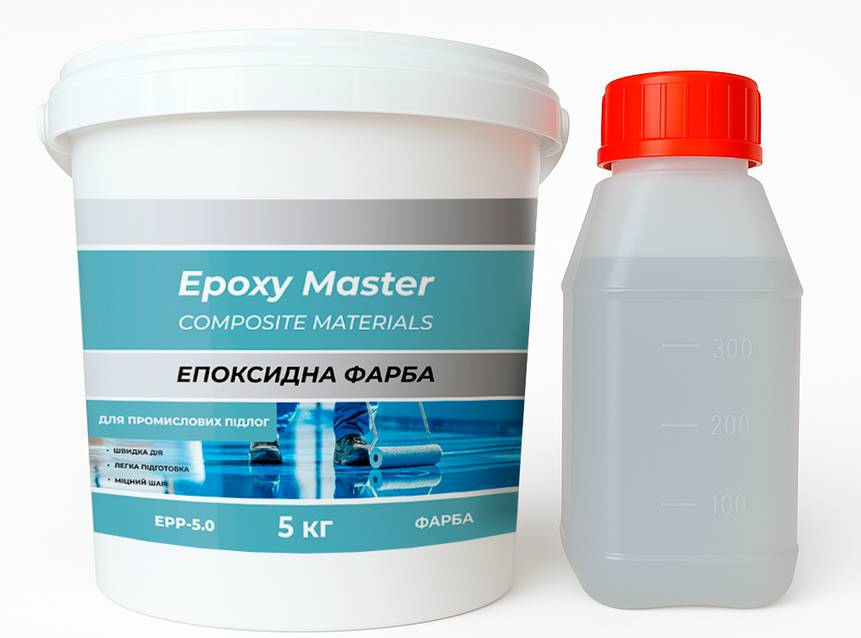 Краска эпоксидная для промышленных полов 5 кг Синий