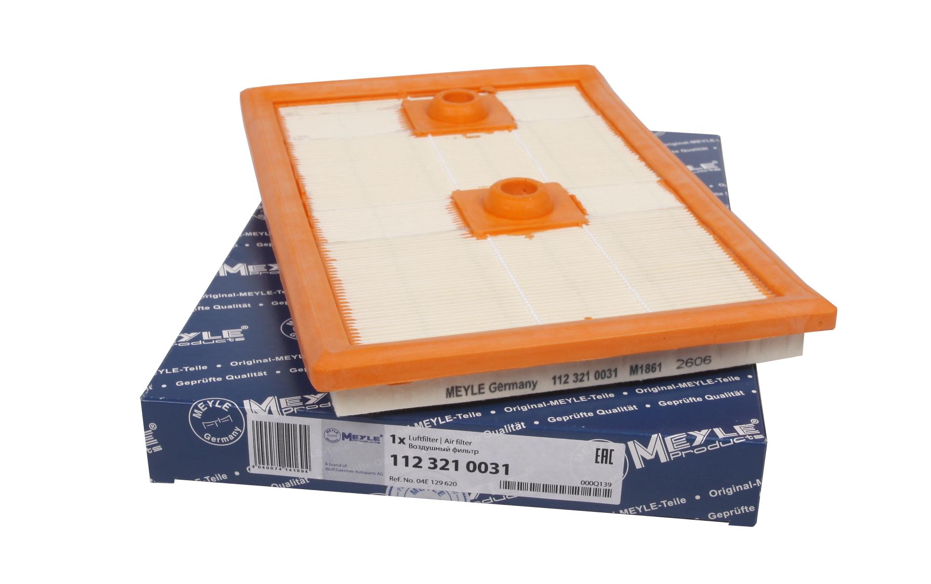 Фильтр воздушный Meyle для Audi A3/Q3/Skoda Octavia/Rapid/SuperB/VW Caddy/Golf/Passat/Sharan 1,2/1,4TSI 11- (112 321 0031)